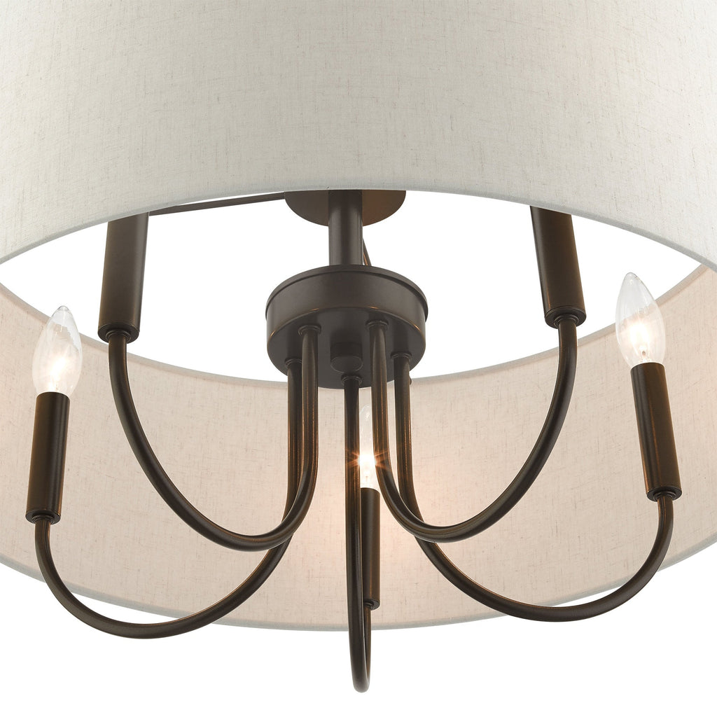 Chandelier en Tissu Vintage Classique Ovyneth - Neutralighting