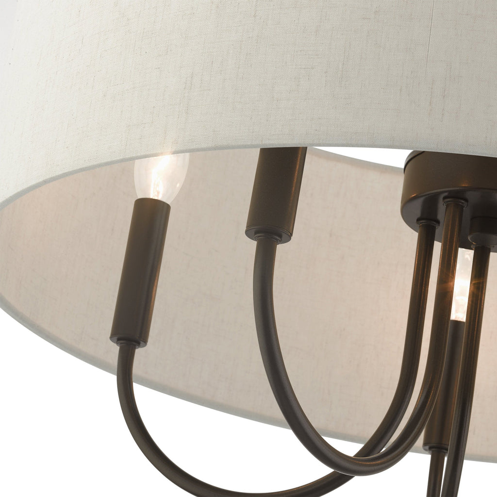 Chandelier en Tissu Vintage Classique Ovyneth - Neutralighting