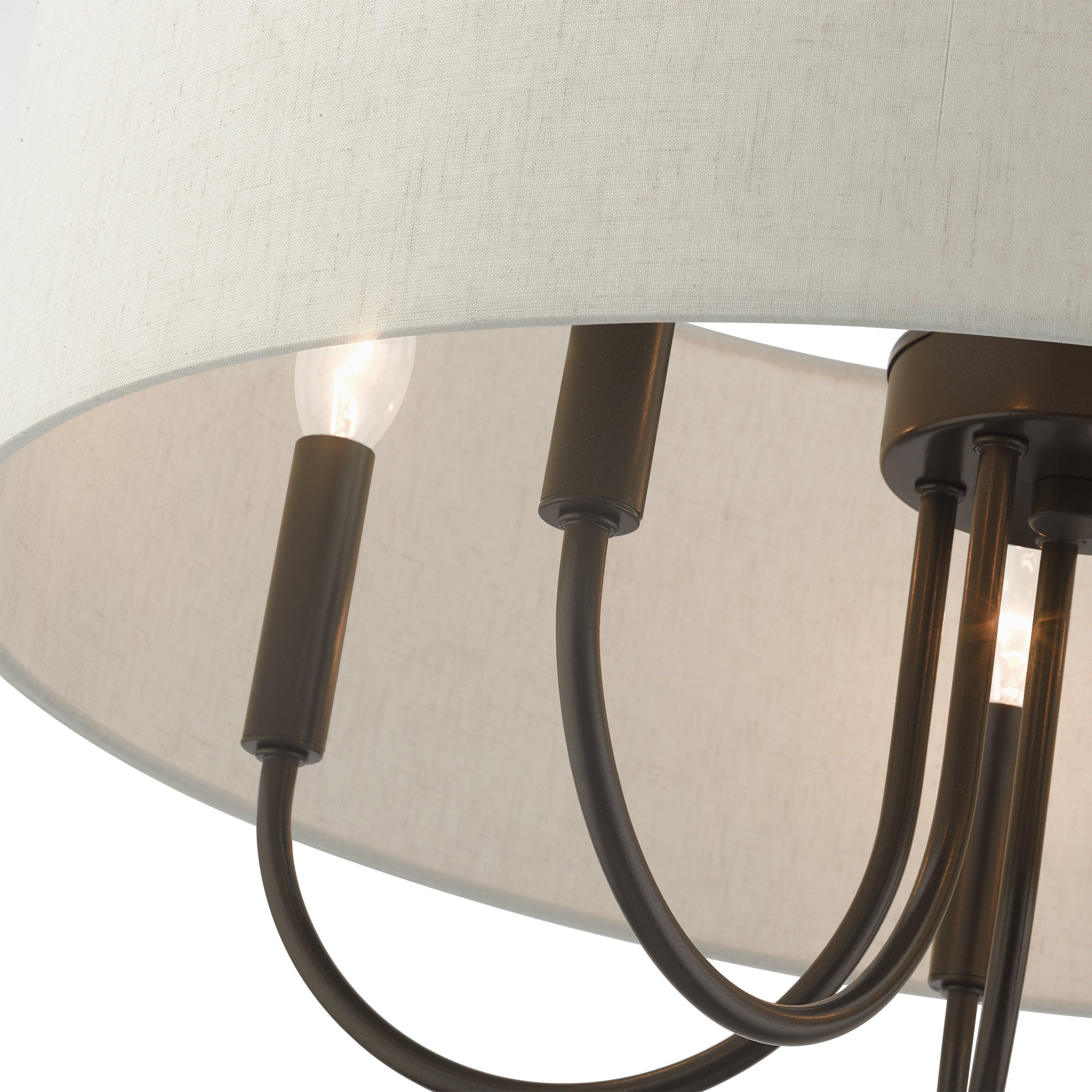 Chandelier en Tissu Vintage Classique Ovyneth - Neutralighting