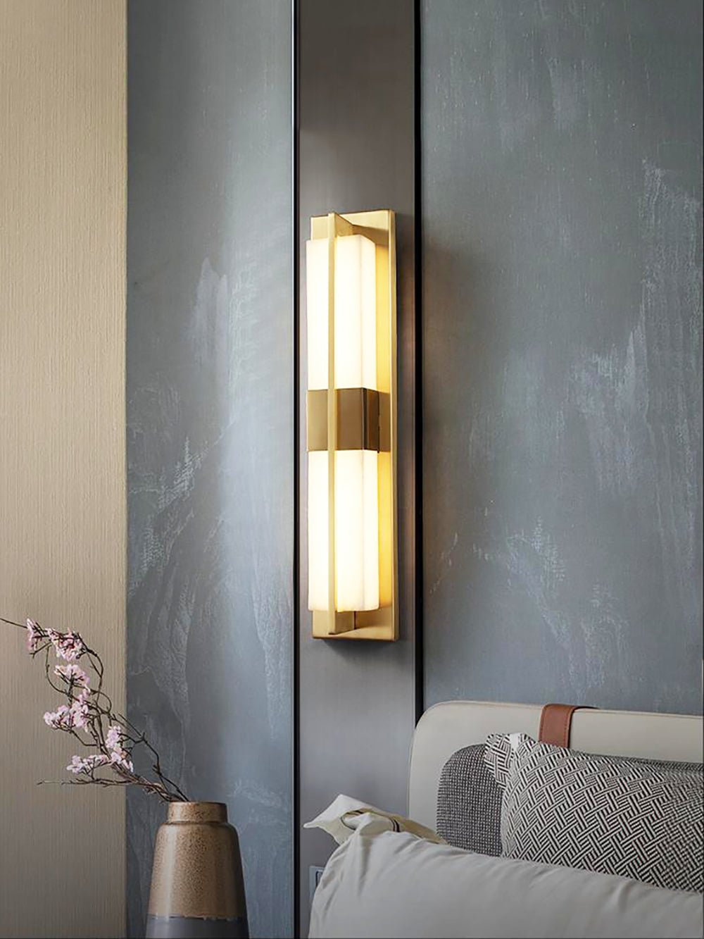 Caspian Applique Murale en Albâtre et Laiton - Neutralighting