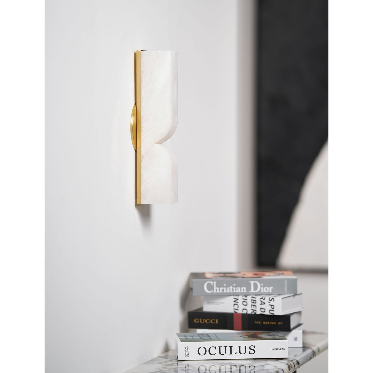 Lampe Murale Rectangulaire en Albâtre Moderne Minimaliste Lyvenisra - Neutralighting