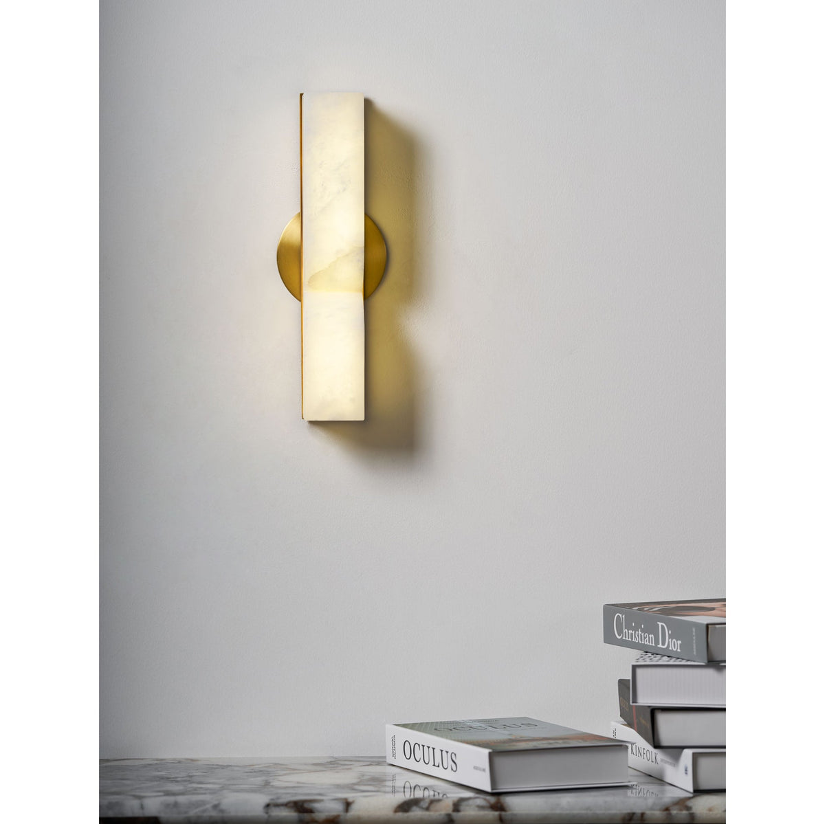 Lampe Murale Rectangulaire en Albâtre Moderne Minimaliste Lyvenisra - Neutralighting