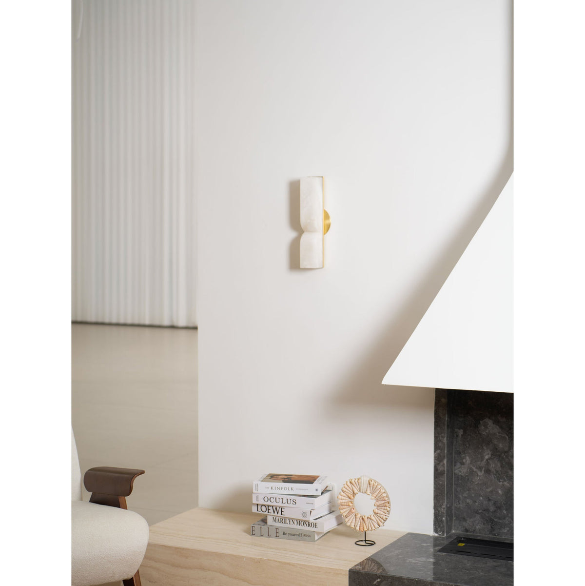Lampe Murale Rectangulaire en Albâtre Moderne Minimaliste Lyvenisra - Neutralighting