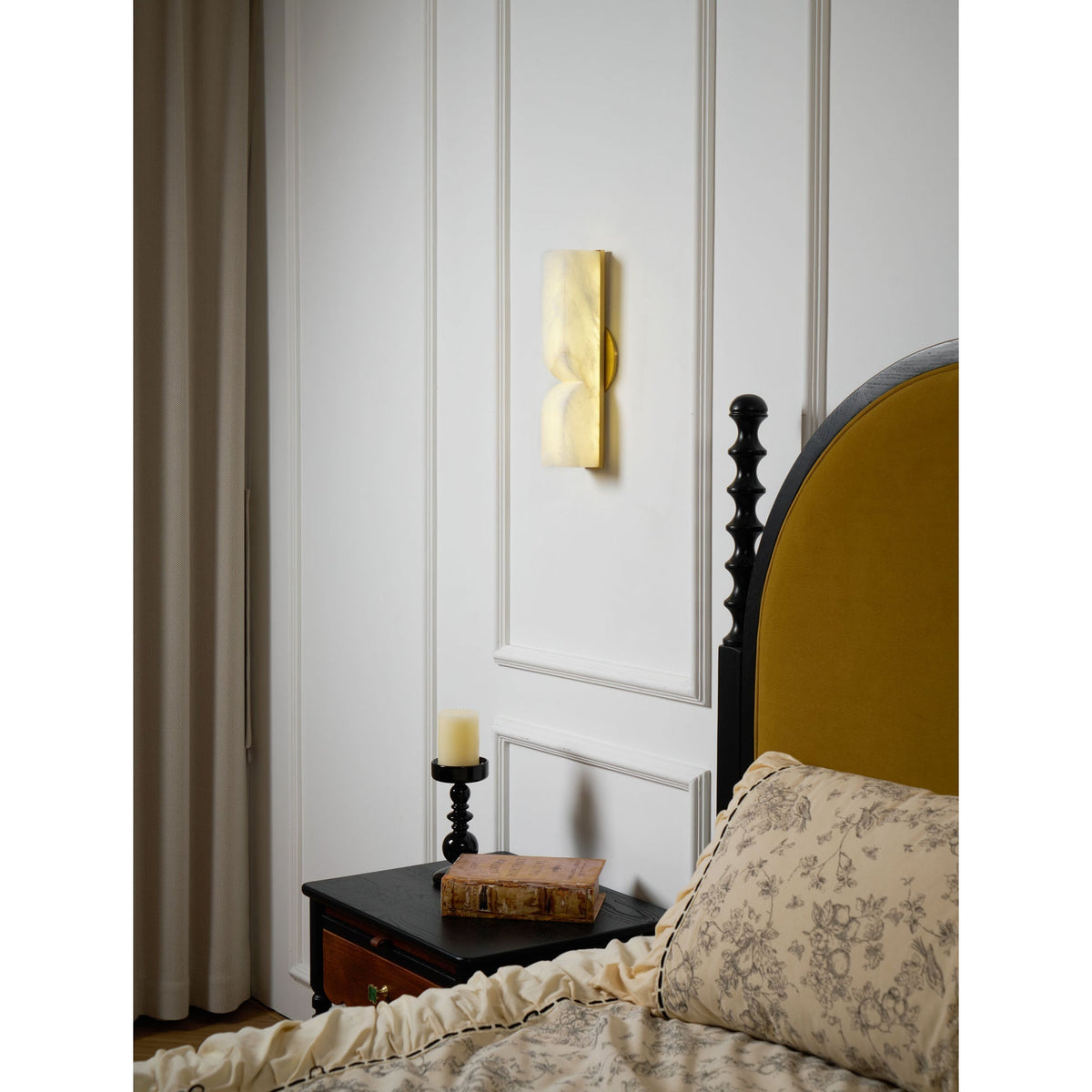 Lampe Murale Rectangulaire en Albâtre Moderne Minimaliste Lyvenisra - Neutralighting