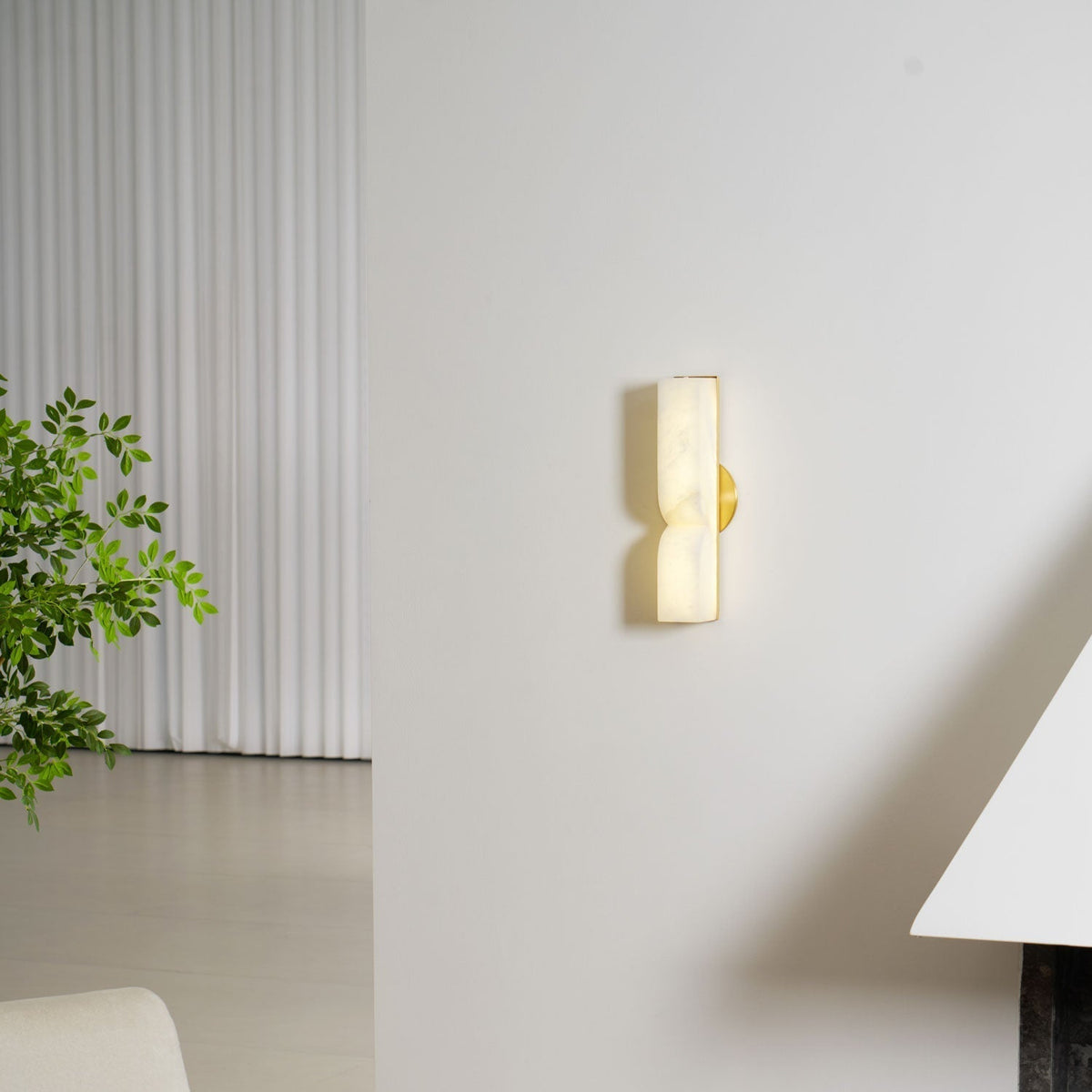 Lampe Murale Rectangulaire en Albâtre Moderne Minimaliste Lyvenisra - Neutralighting