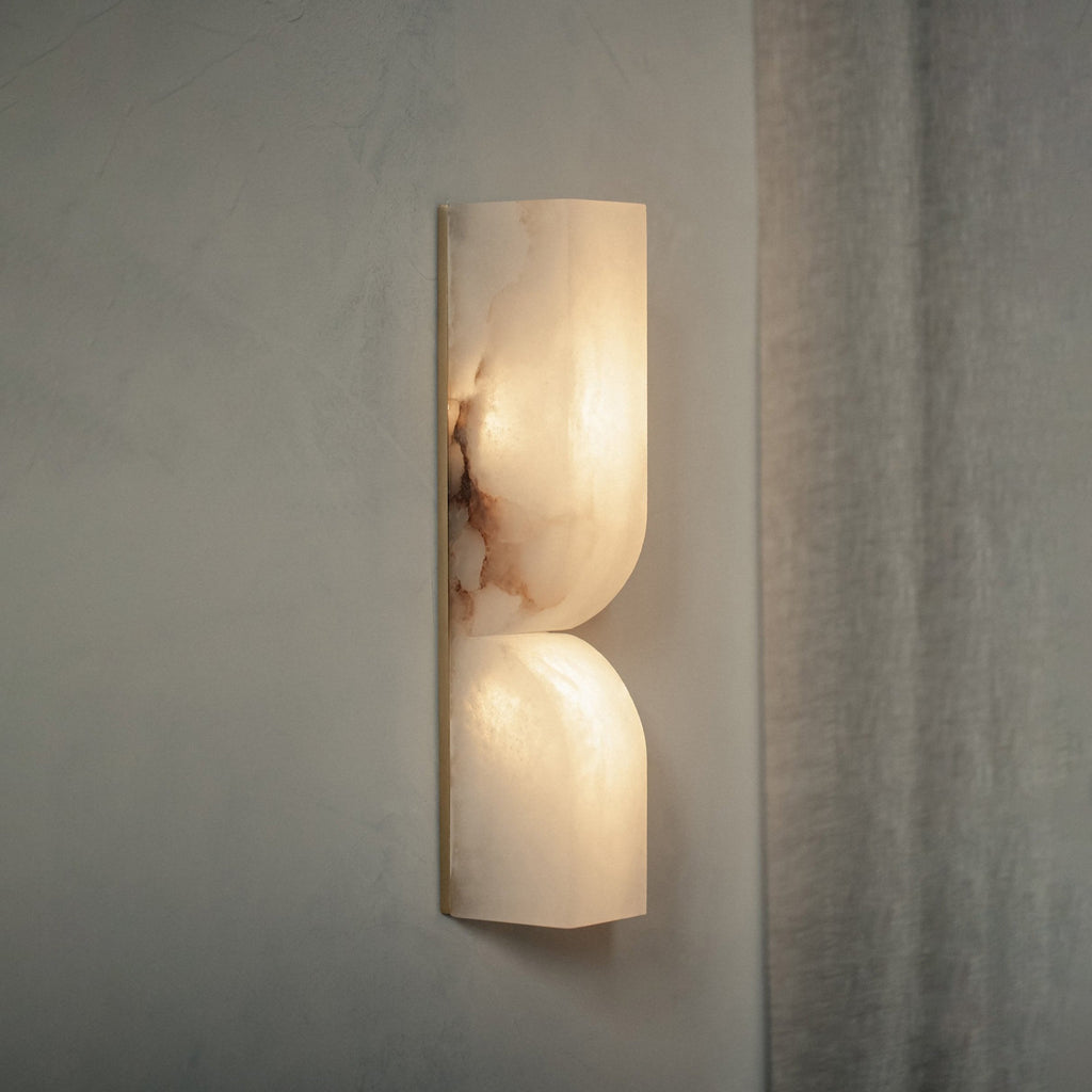 Lampe Murale Rectangulaire en Albâtre Moderne Minimaliste Lyvenisra - Neutralighting