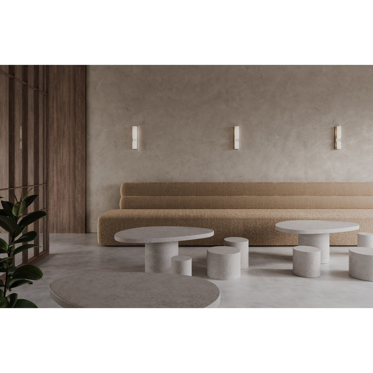 Lampe Murale Rectangulaire en Albâtre Moderne Minimaliste Lyvenisra - Neutralighting