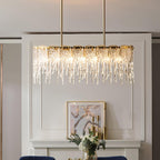 Cathaa Postmoderne Luxe Verre Crystal Lustre - Neutralighting