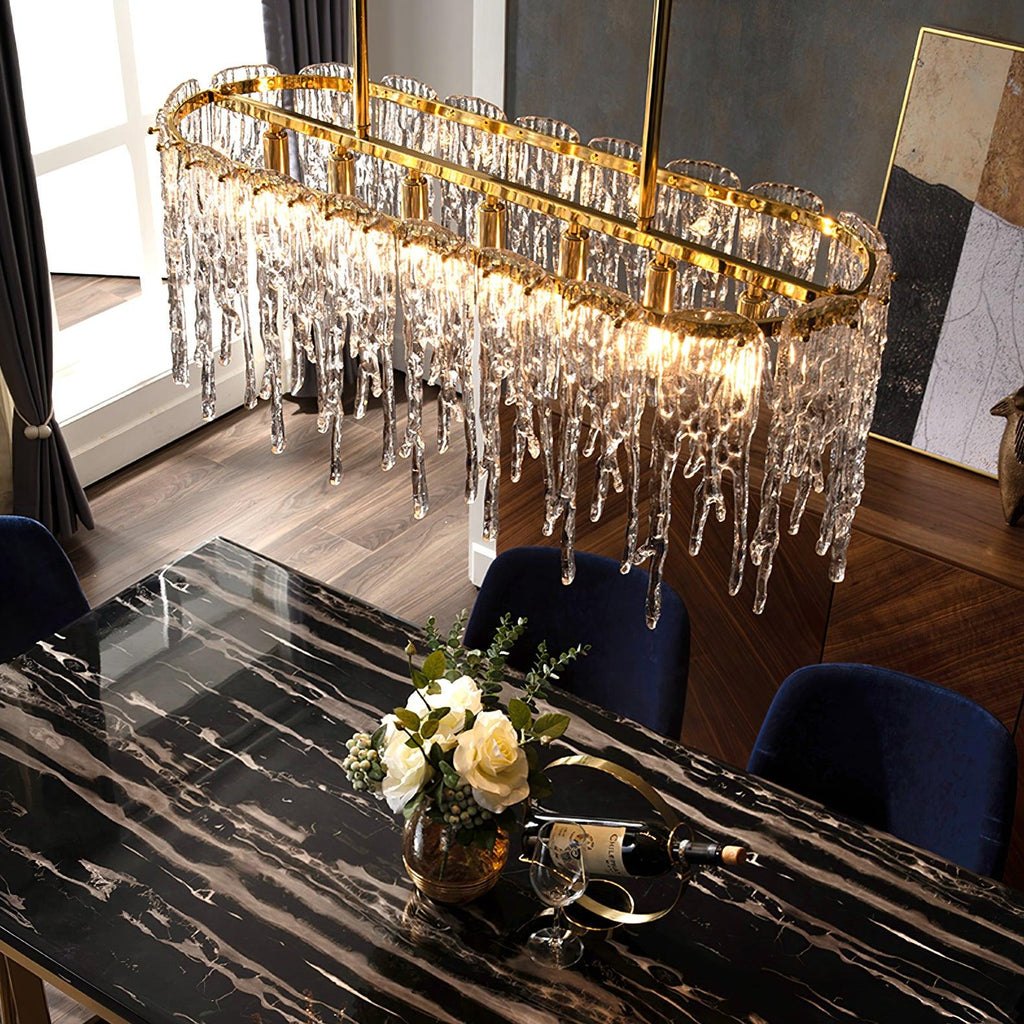 Cathaa Postmoderne Luxe Verre Crystal Lustre - Neutralighting