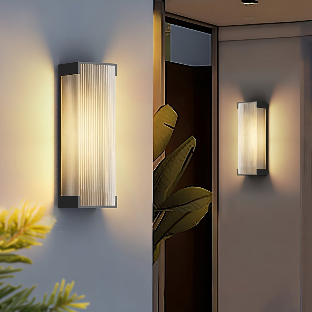 Ivela Applique Murale Extérieure Solaire Rectangulaire Unique - Neutralighting