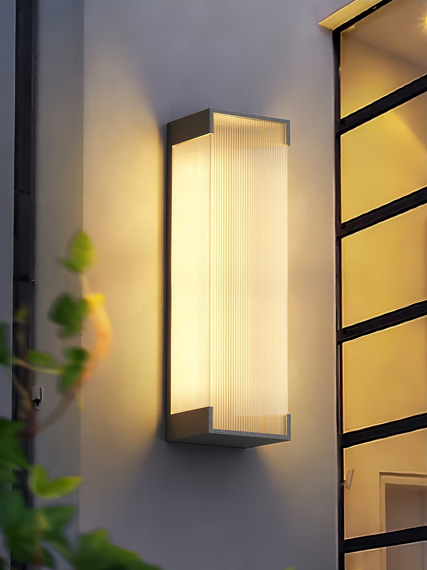 Ivela Applique Murale Extérieure Solaire Rectangulaire Unique - Neutralighting