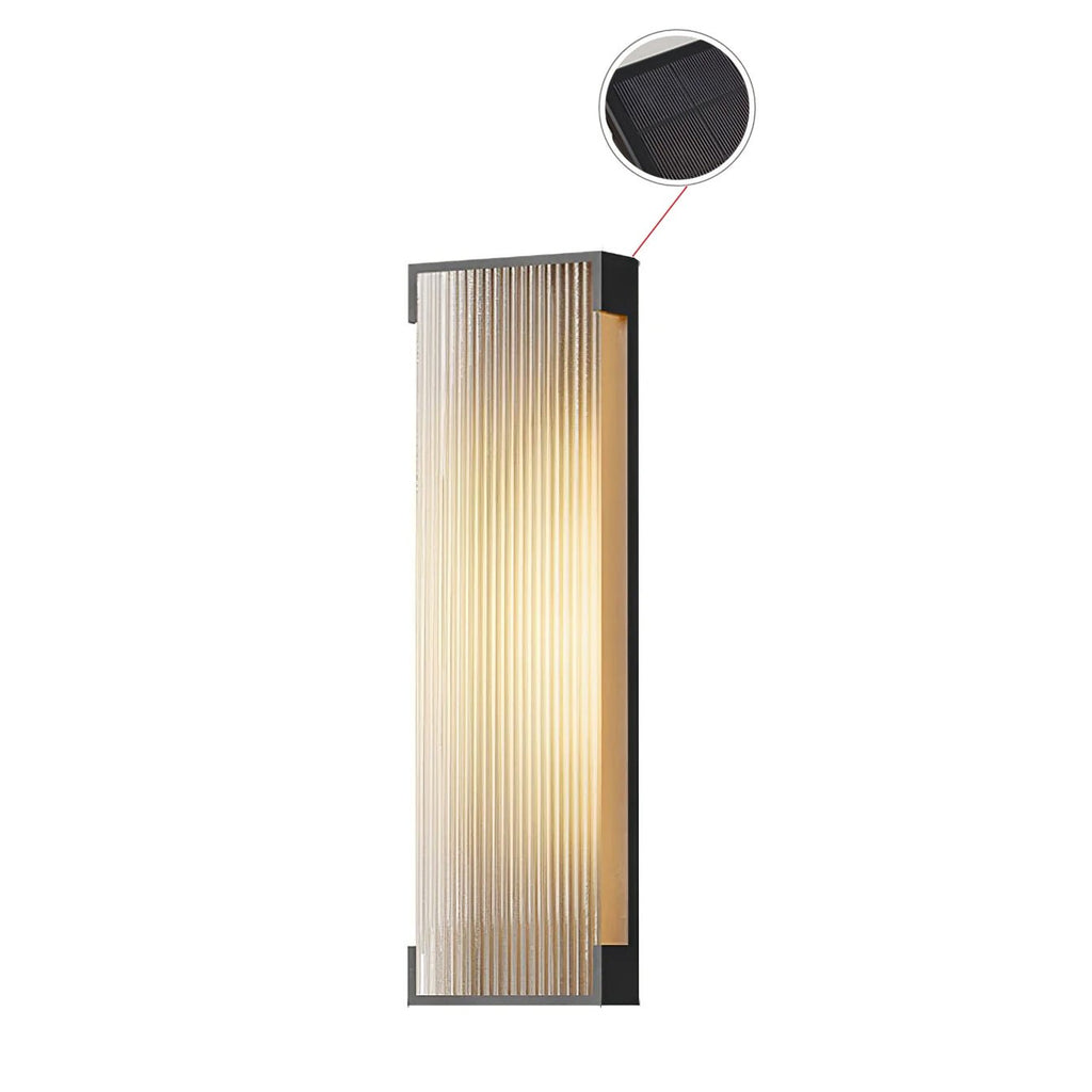 Ivela Applique Murale Extérieure Solaire Rectangulaire Unique - Neutralighting