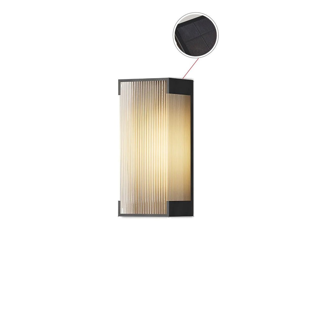 Ivela Applique Murale Extérieure Solaire Rectangulaire Unique - Neutralighting