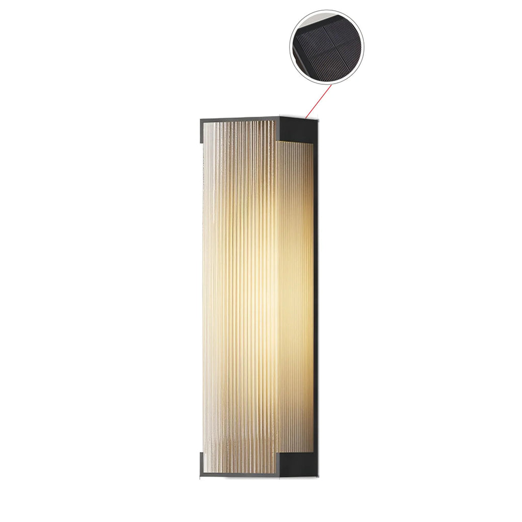 Ivela Applique Murale Extérieure Solaire Rectangulaire Unique - Neutralighting