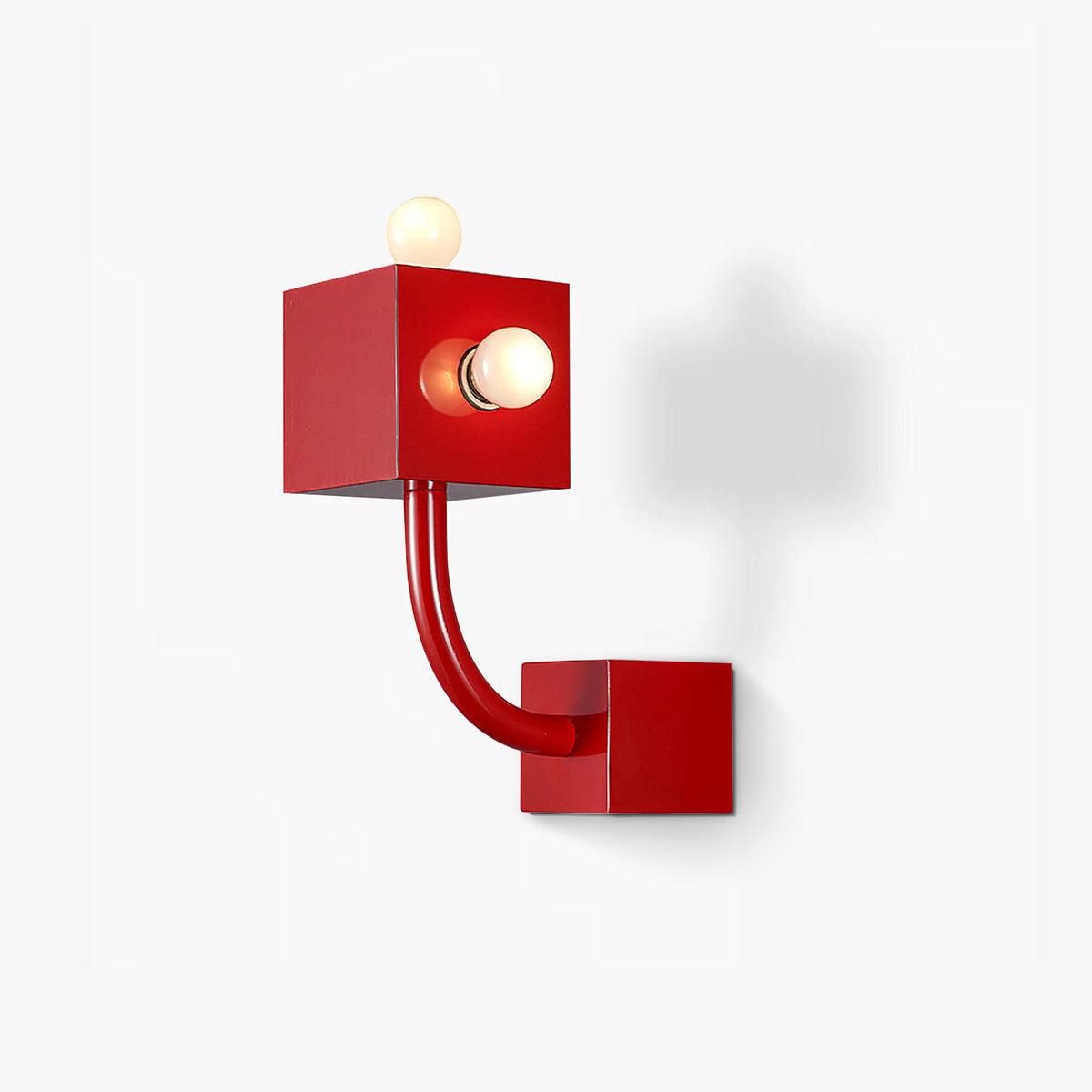 Alanna Applique Murale Créativité Individuelle Cube Rouge - Neutralighting