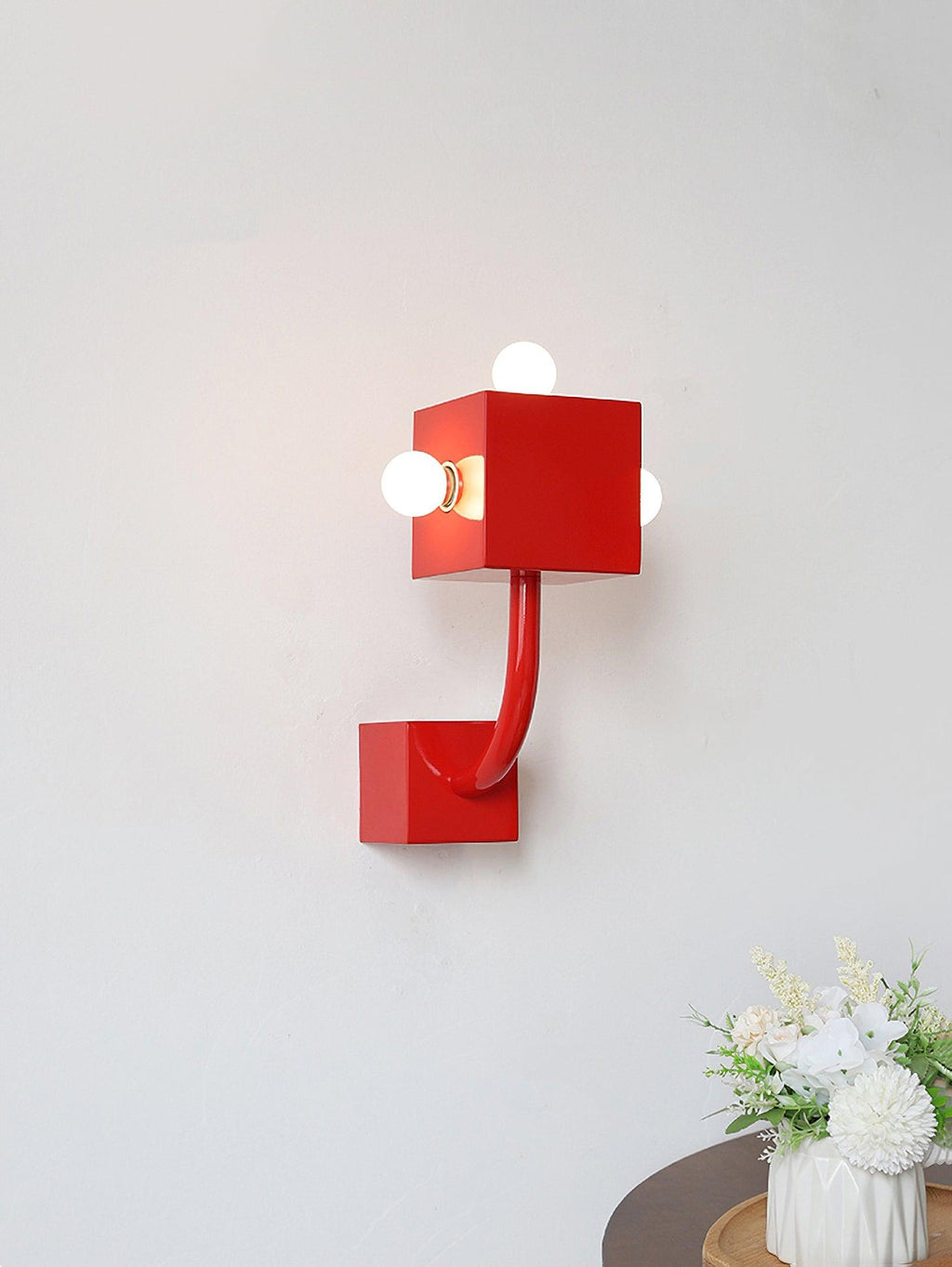Alanna Applique Murale Créativité Individuelle Cube Rouge - Neutralighting