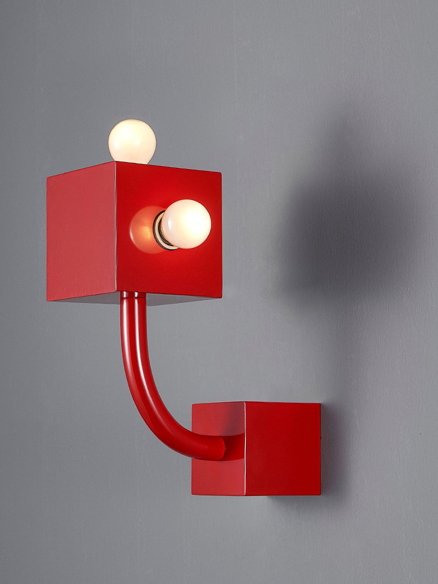 Alanna Applique Murale Créativité Individuelle Cube Rouge - Neutralighting