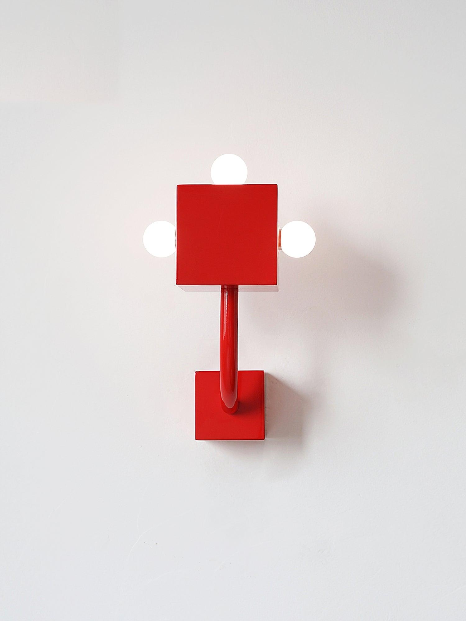 Alanna Applique Murale Créativité Individuelle Cube Rouge - Neutralighting