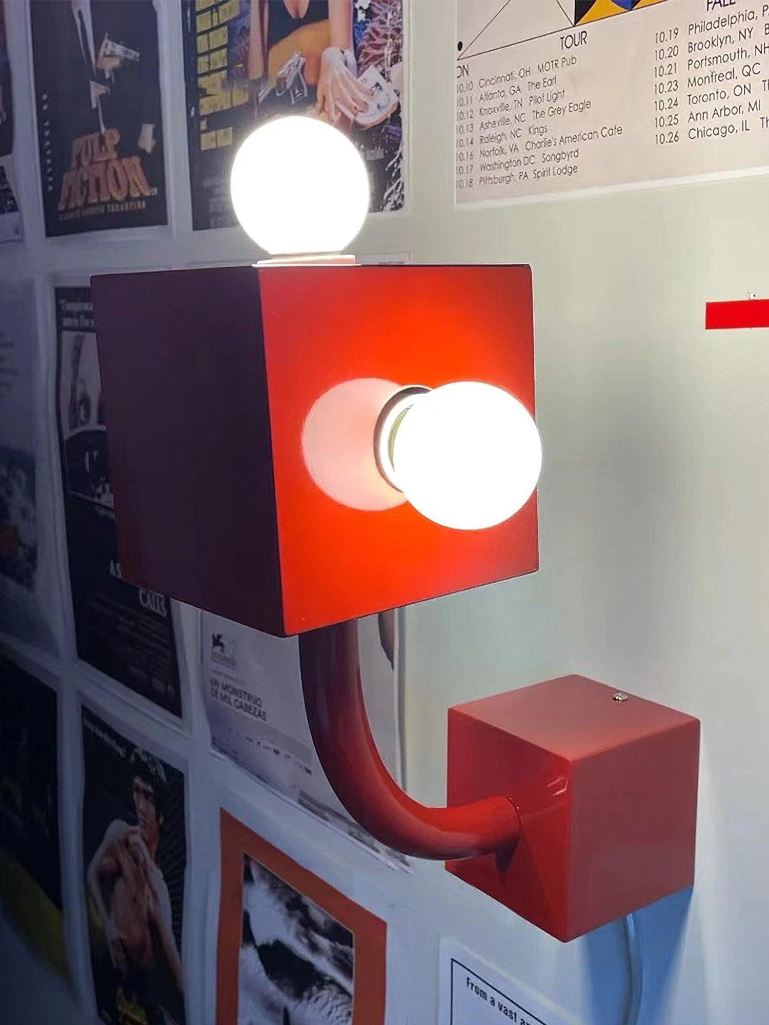 Alanna Applique Murale Créativité Individuelle Cube Rouge - Neutralighting
