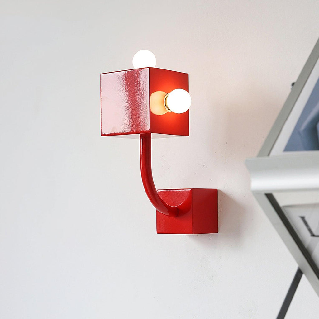 Alanna Applique Murale Créativité Individuelle Cube Rouge - Neutralighting