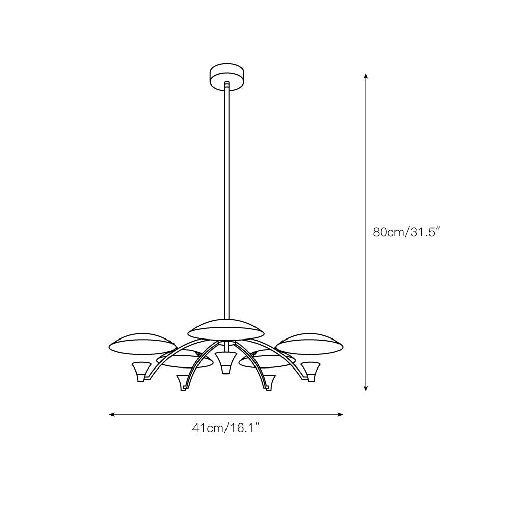 Chandelier Métal Premium Nordique Cumiror - Neutralighting