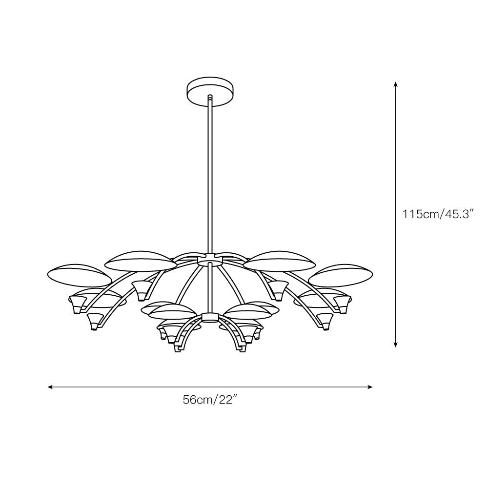 Chandelier Métal Premium Nordique Cumiror - Neutralighting