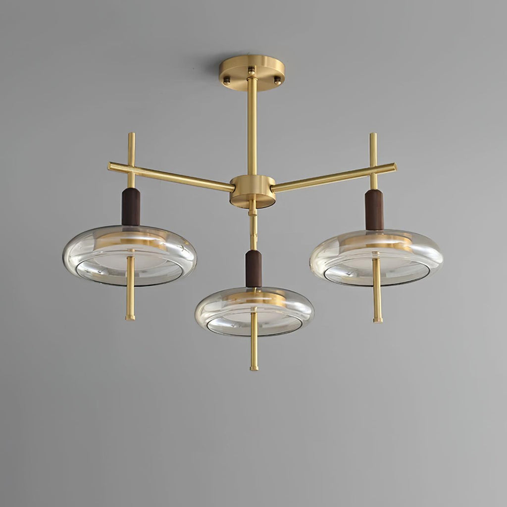 Redondo Lustre Laiton Verre LED - Neutralighting