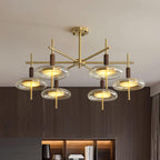Redondo Lustre Laiton Verre LED - Neutralighting
