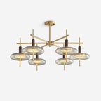 Redondo Lustra Lustre Laiton Verre LED Moderne - Neutralighting