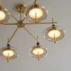 Redondo Lustre Laiton Verre LED - Neutralighting
