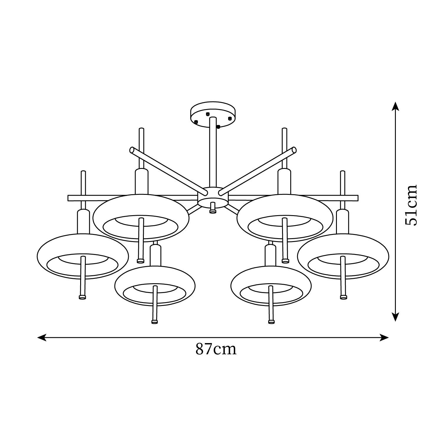 Redondo Lustre Laiton Verre LED - Neutralighting