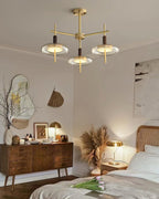 Redondo Lustre Laiton Verre LED - Neutralighting