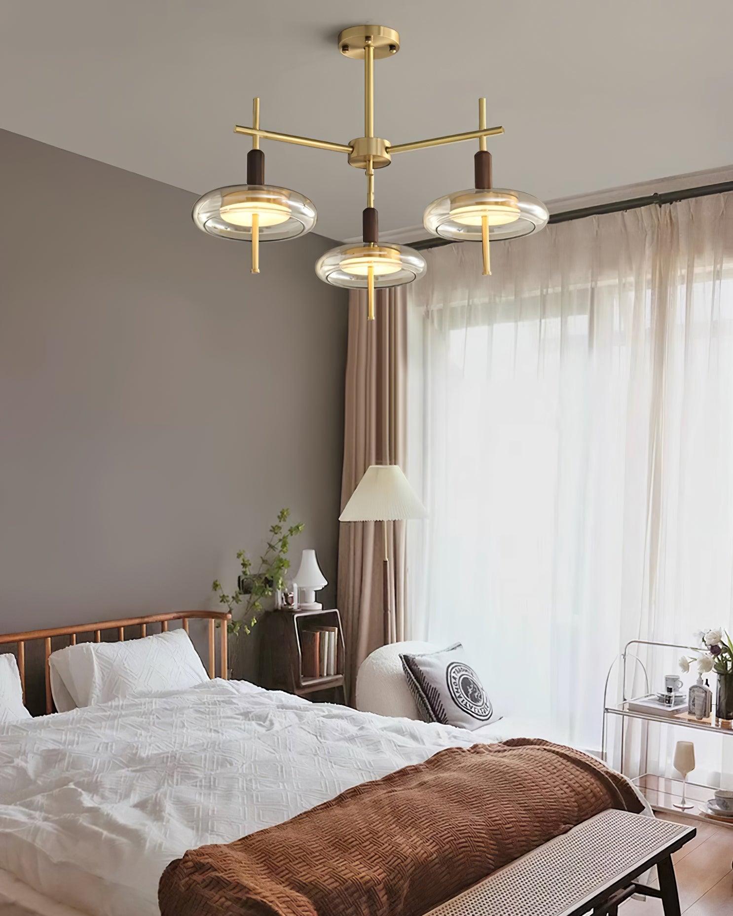 Redondo Lustre Laiton Verre LED - Neutralighting