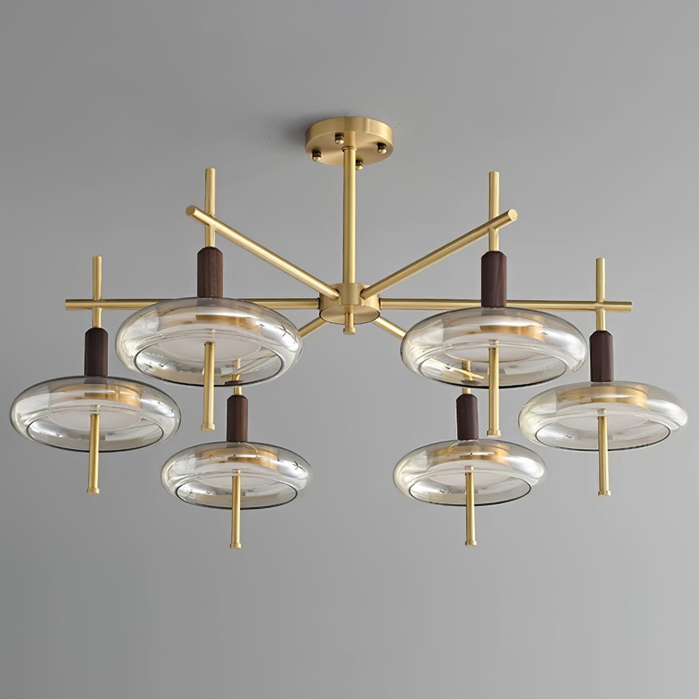 Redondo Lustre Laiton Verre LED - Neutralighting