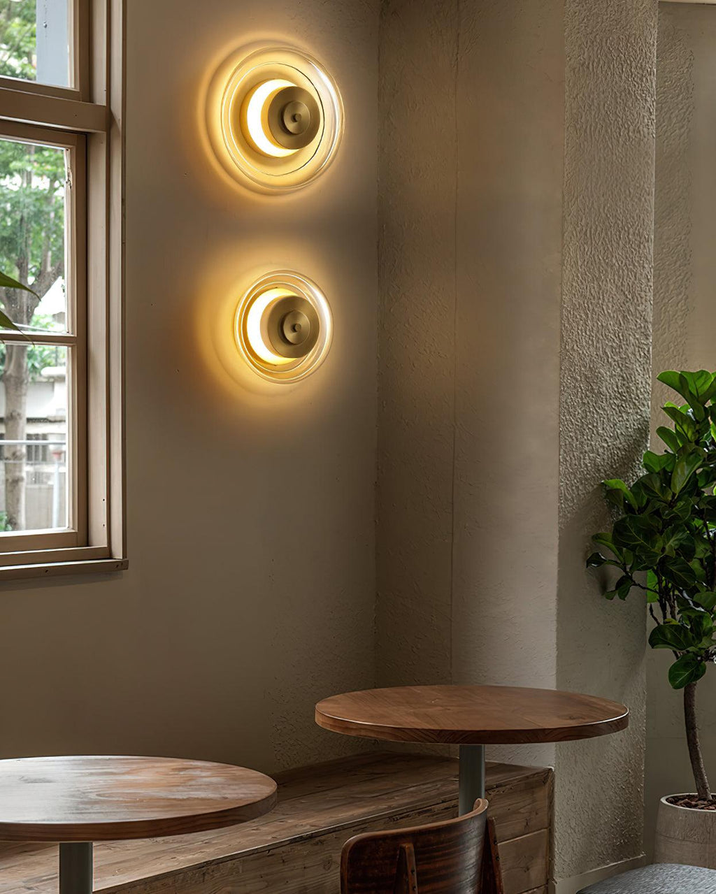 Elysso Lustra Applique Murale Circulaire en Laiton - Neutralighting