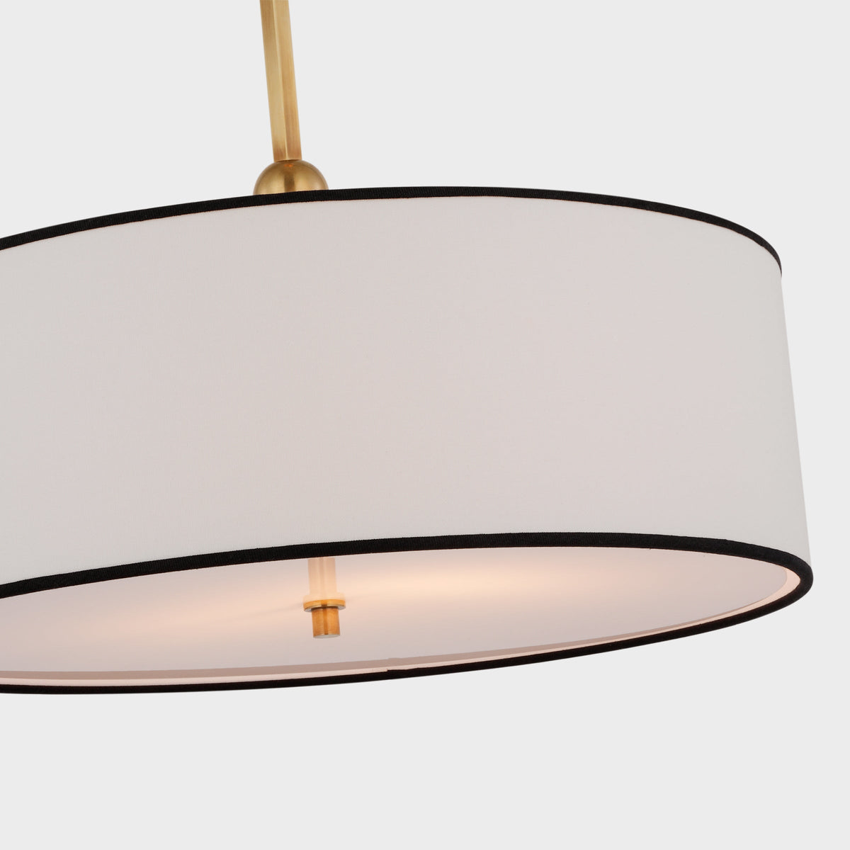 Olvynis Lampe Pendentive Moderne Minimaliste en Laiton et Tissu - Neutralighting
