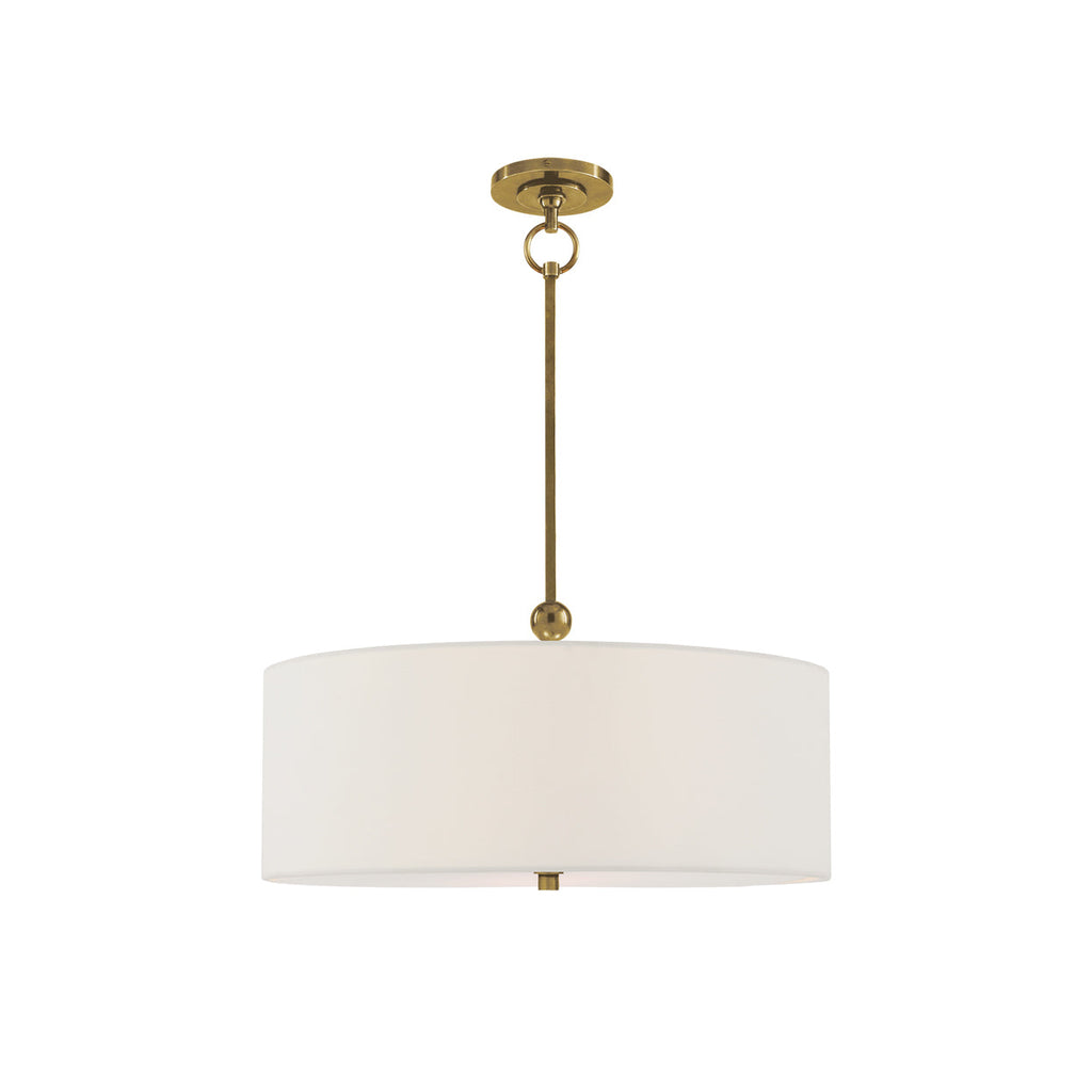 Olvynis Lampe Pendentive Moderne Minimaliste en Laiton et Tissu - Neutralighting
