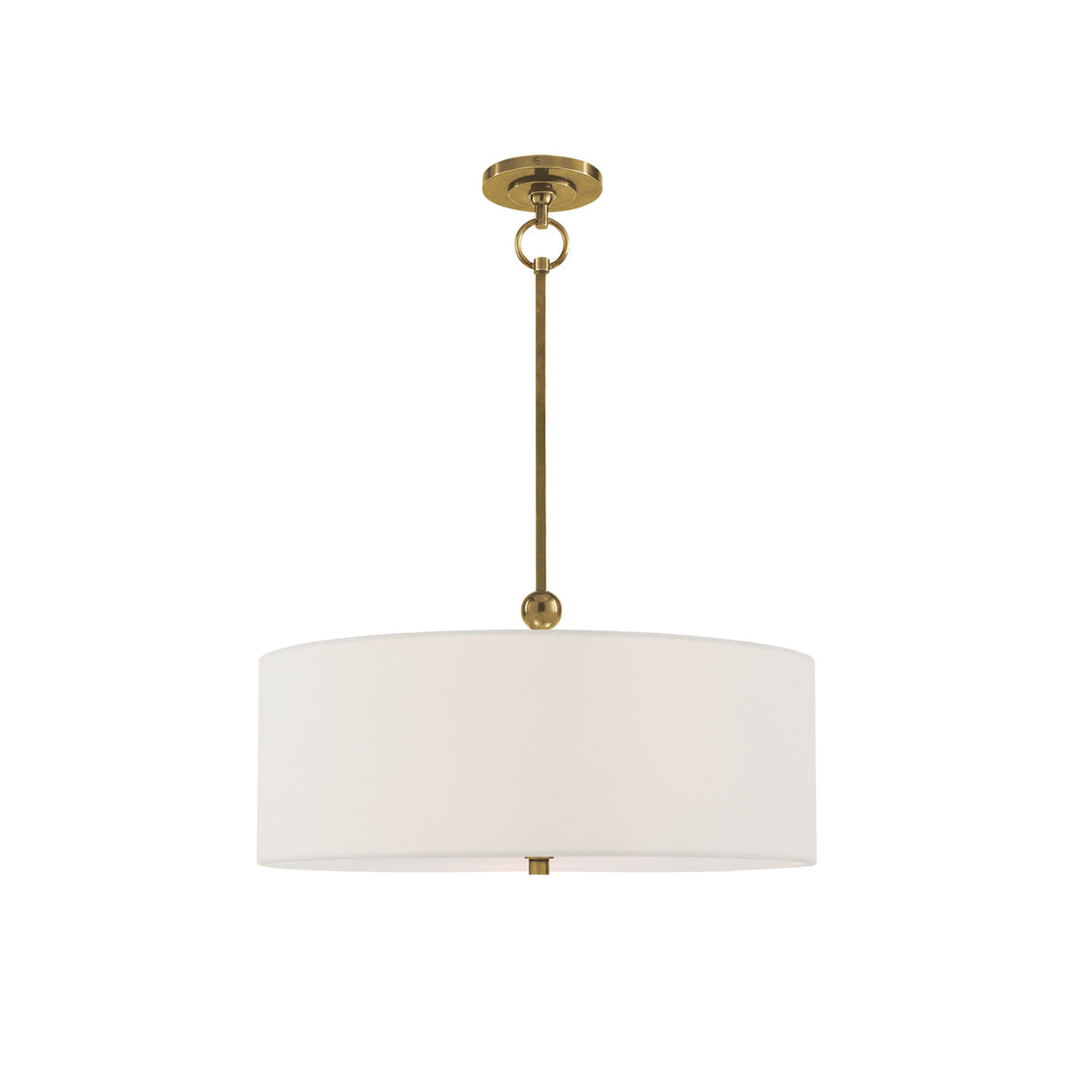 Olvynis Lampe Pendentive Moderne Minimaliste en Laiton et Tissu - Neutralighting