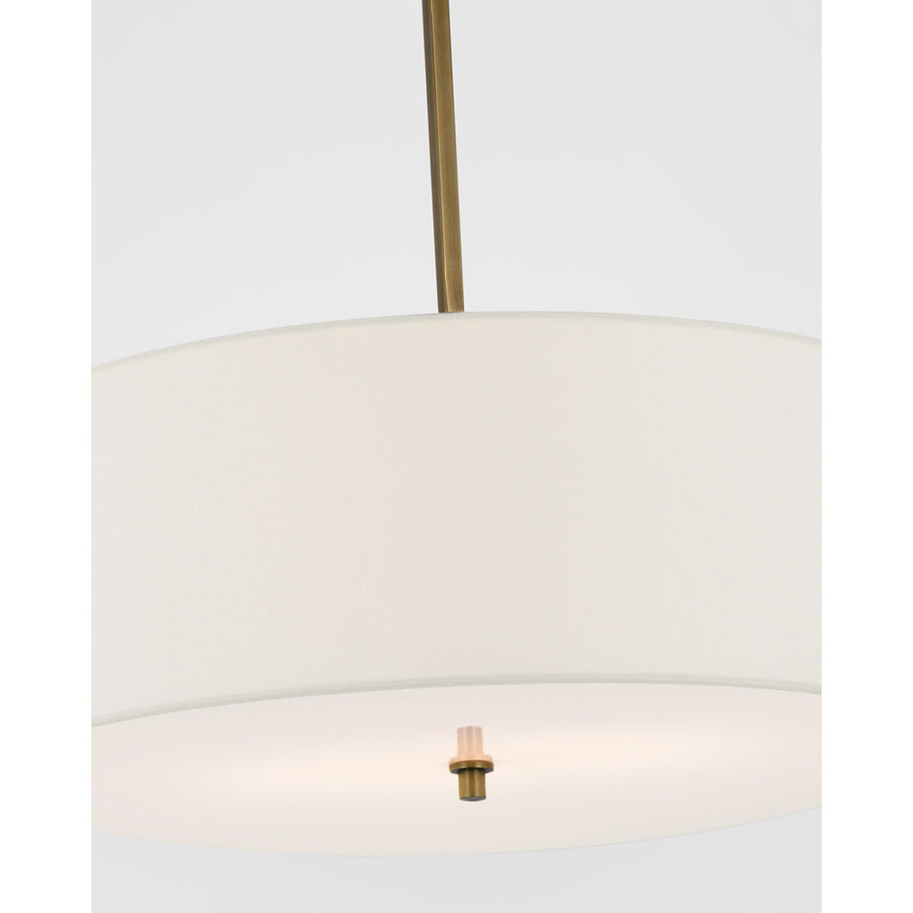 Olvynis Lampe Pendentive Moderne Minimaliste en Laiton et Tissu - Neutralighting
