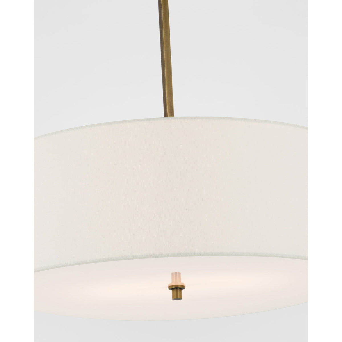 Olvynis Lampe Pendentive Moderne Minimaliste en Laiton et Tissu - Neutralighting