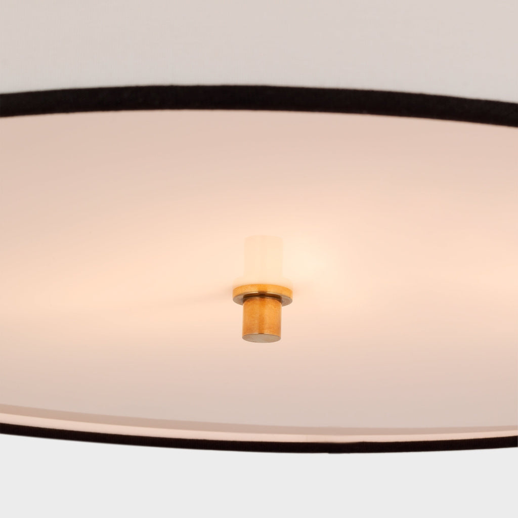 Olvynis Lampe Pendentive Moderne Minimaliste en Laiton et Tissu - Neutralighting