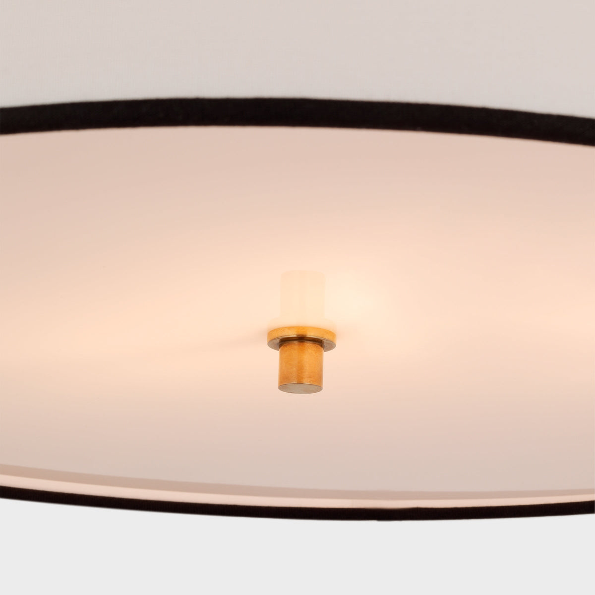 Olvynis Lampe Pendentive Moderne Minimaliste en Laiton et Tissu - Neutralighting