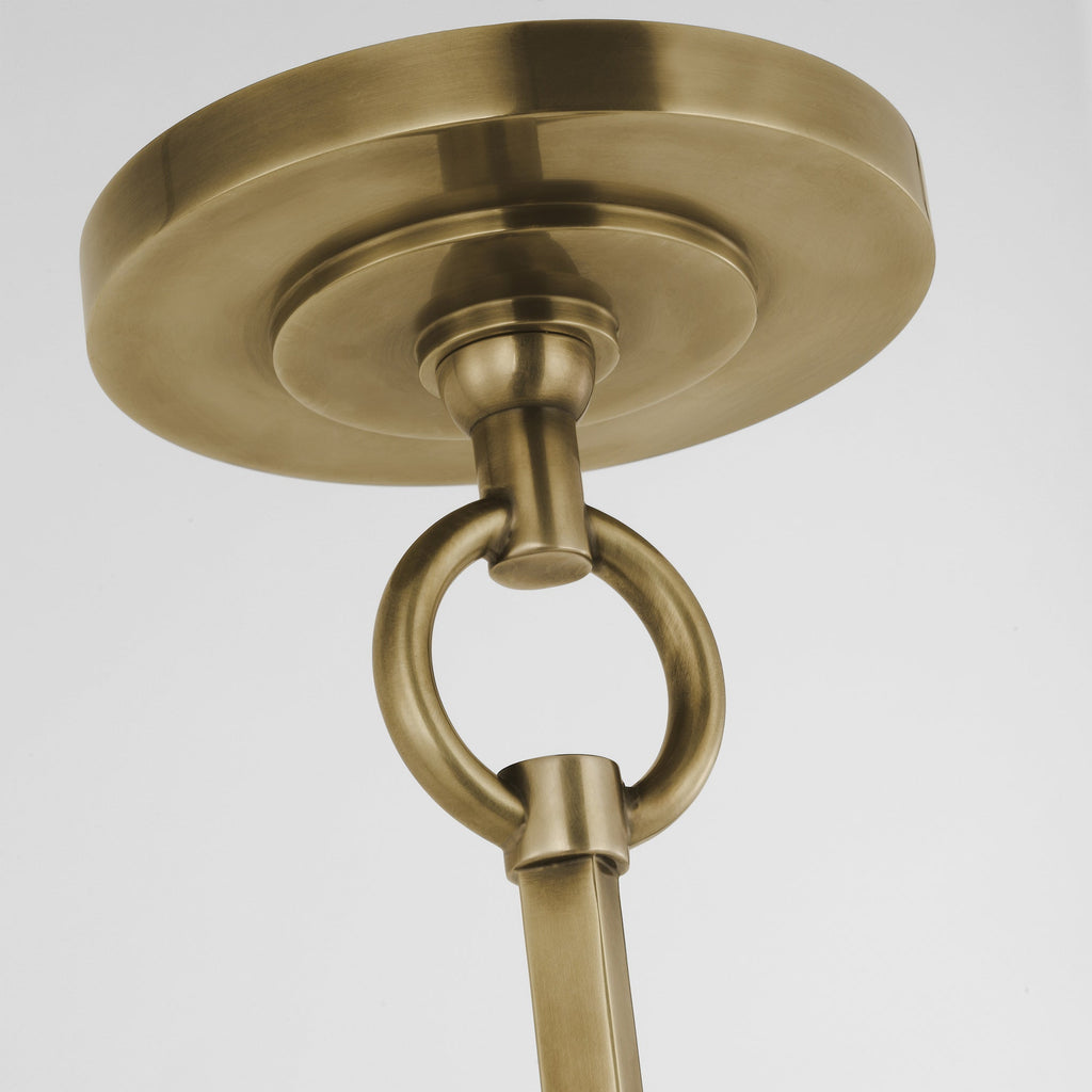 Olvynis Lampe Pendentive Moderne Minimaliste en Laiton et Tissu - Neutralighting