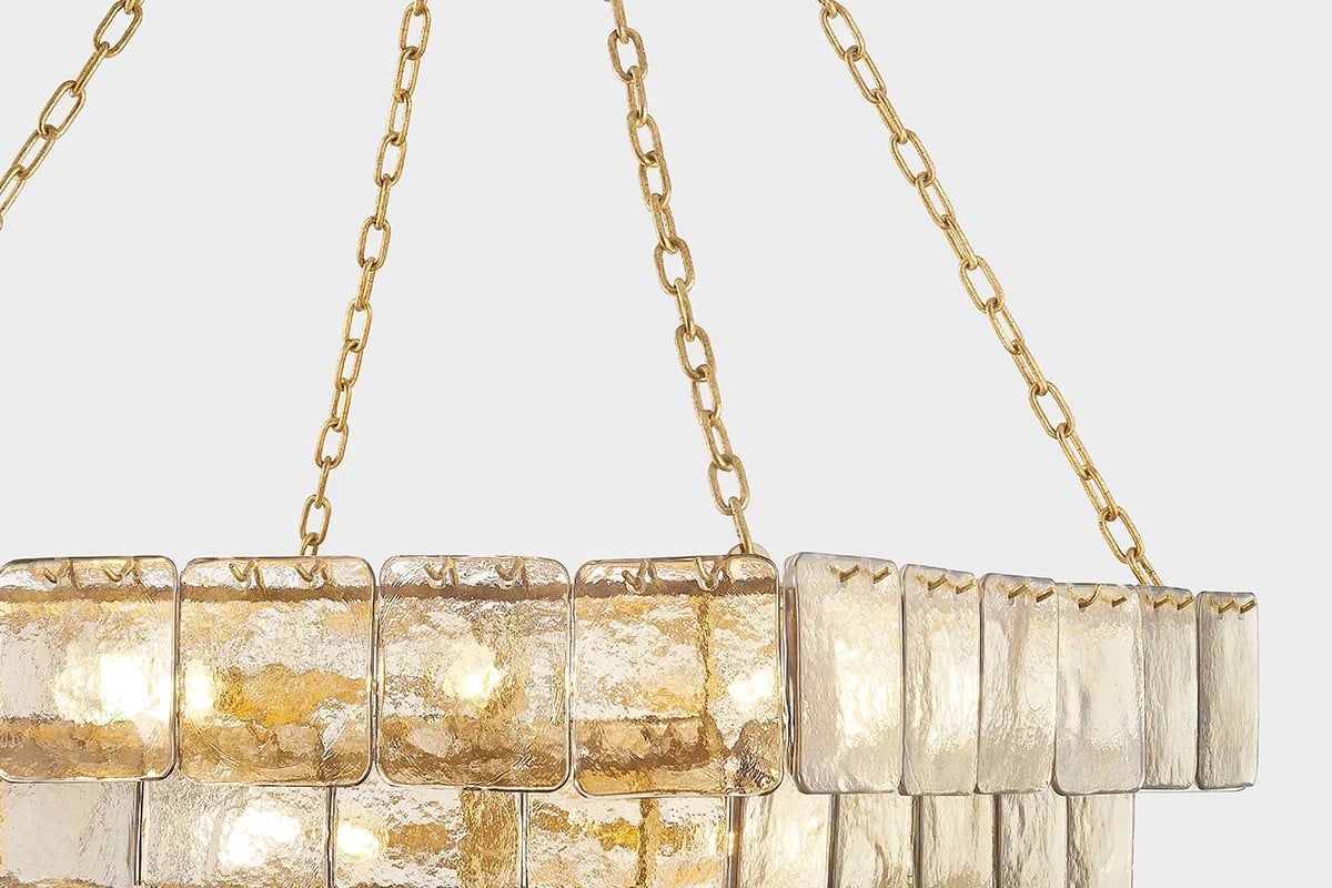 Aurora Chandelier en verre luxueux à étages - Neutralighting