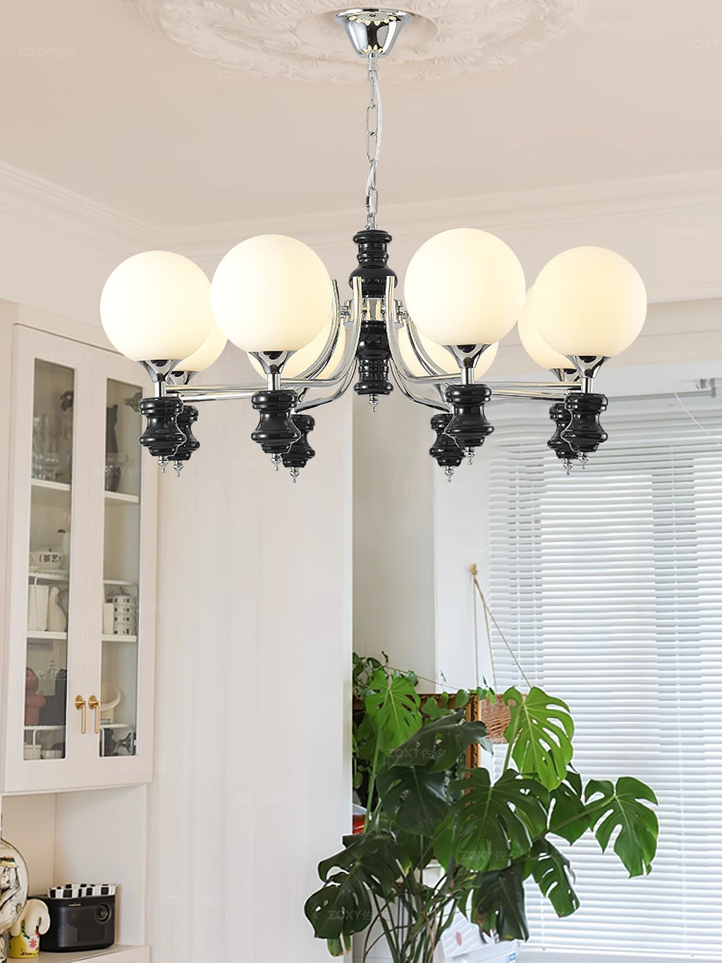Aurora Lustre Regal Orb Givré - Neutralighting
