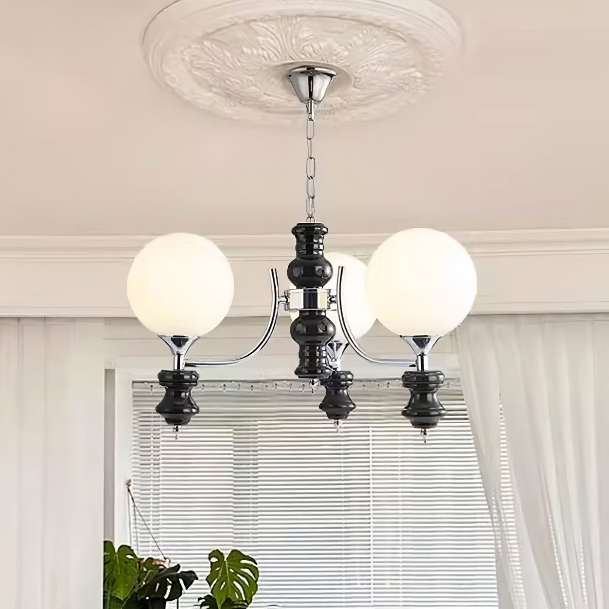 Aurora Lustre Regal Orb Givré - Neutralighting