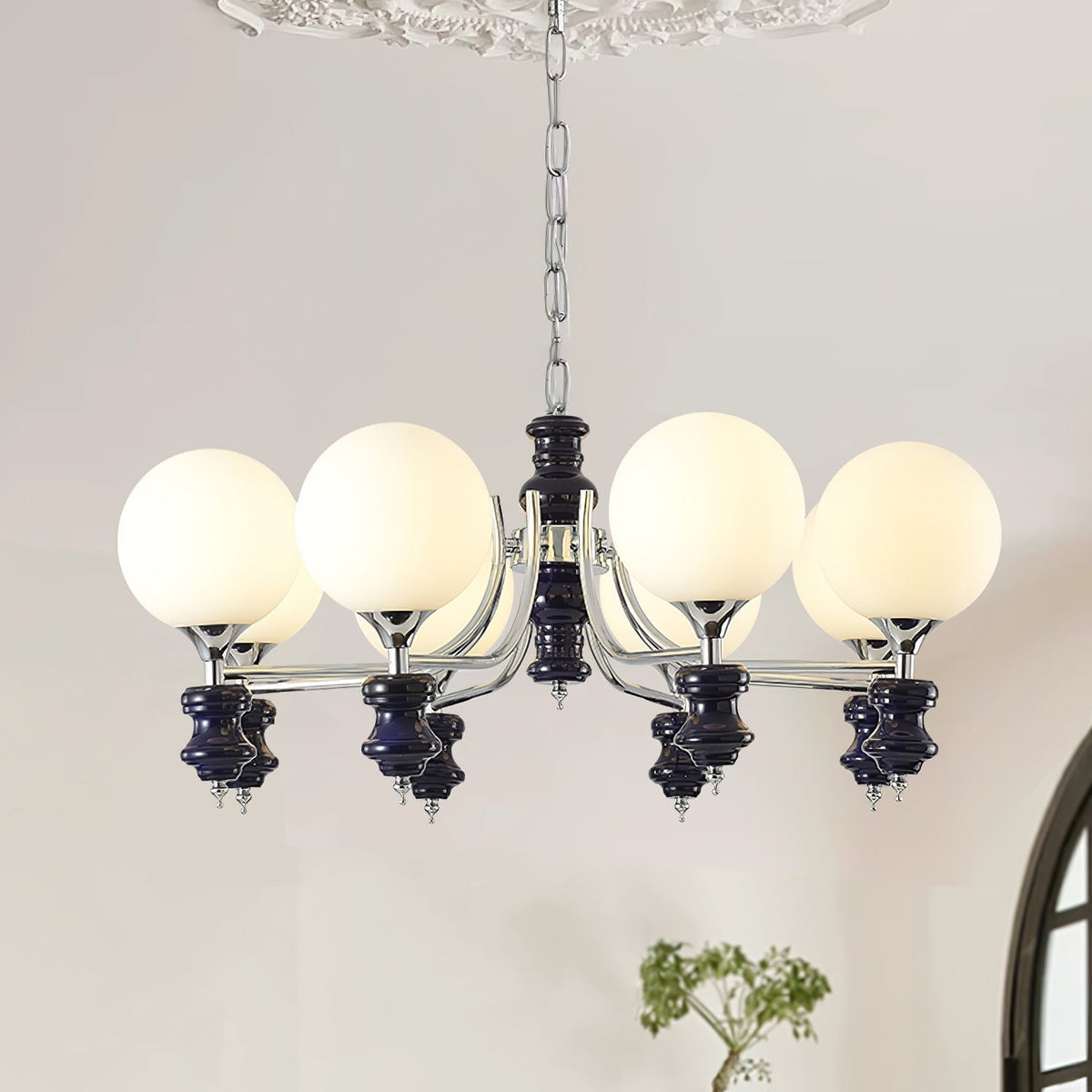 Aurora Lustre Regal Orb Givré - Neutralighting