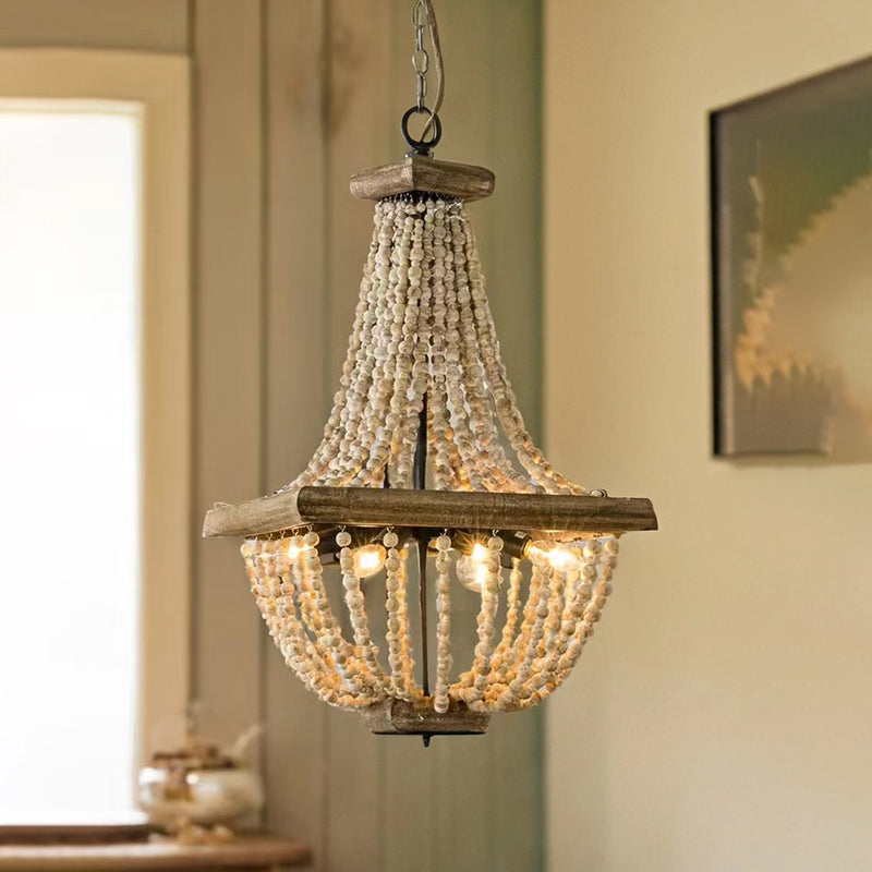 Aursorir Lustre Postmoderne Luxe Bois Métal - Neutralighting