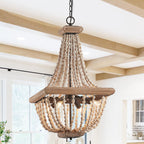 Aursorir Lustre Postmoderne Luxe Bois Métal - Neutralighting