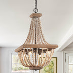 Aursorir Lustre Postmoderne Luxe Bois Métal - Neutralighting